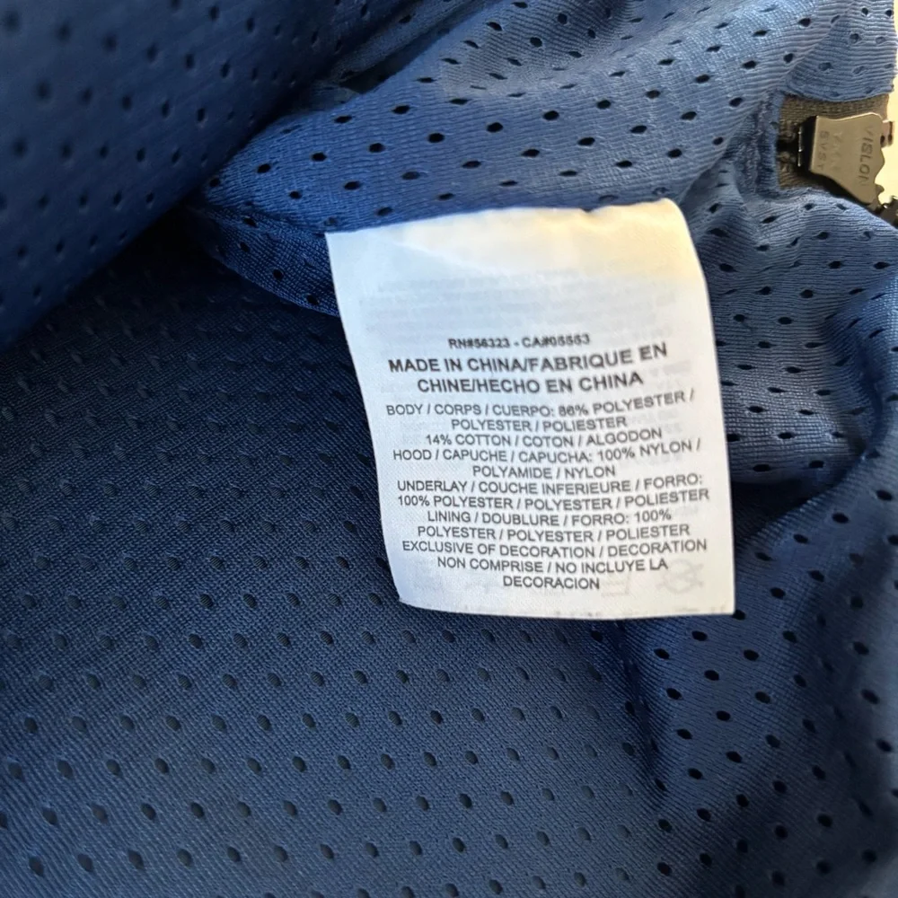 Nike Air Pivot V3 Anorak Hooded Jacket Short Sleeve Blue Size L